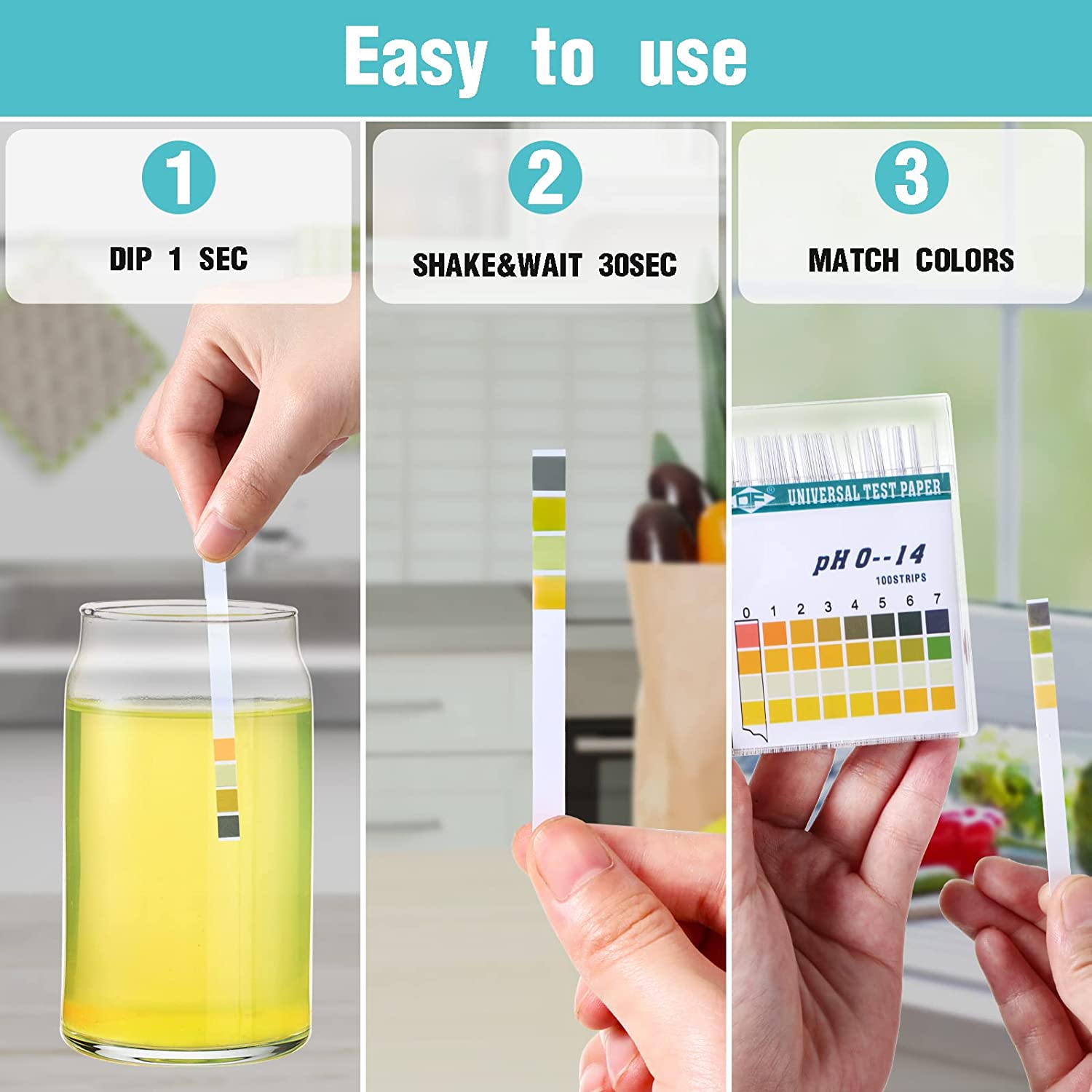 100 strisce 0-14 PH Indicatore - Water Testing Kit recensione e prezzo